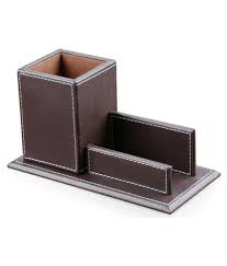 Find the best deals for desk organizer leather. Artikle Leather Co 4pcs Office Desk Organizer Set With Leather Mouse Pad Pen Holder With Name Card Holder Business Card Case 5 Slot Desk Organizer Buy Online At Best Price In India