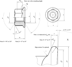 metric hex flange nut dimensions coarse thread