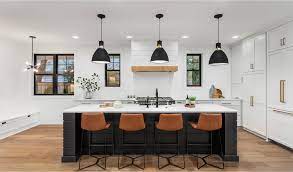 Black and white kitchen design is brightened up with stainless steel kitchen appliances and decor accessories that reflect light and visually stretch black and white kitchen interiors set an elegant atmosphere and balance kitchen design. What The Trending Kitchen Color Schemes For 2021 Say About The Year Ahead Kauffman Kitchens