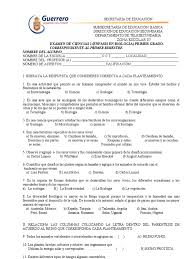 El docente propone que, a modo de la primera clase, contesten otras preguntas contenidas en la ficha que se les entregar de manera individual (anexo 1: Examen De Ciencias I Primer Bimestre Naturaleza Biologia