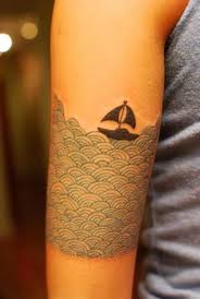 Sailing Love The Style Of The Waves Sailing Tattoo Sailboat Tattoo Tattoos