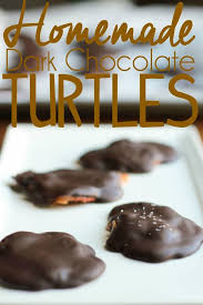 Homemade Dark Chocolate Turtles Recipe Dark Chocolate Turtles Chocolate Turtles Homemade Dark Chocolate