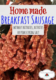 homemade breakfast sausage without
