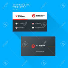 An electronic business card displays contact information similar to a paper business card. Corporate Business Card Print Template Personal Visiting Card Royalty Free Cliparts Vectors And Stock Illustration Image 73722121