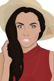 annnadary illustrations vector portraits pop art girl pretty art