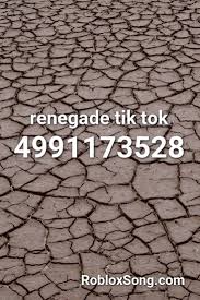 Tik tok roblox id codes are the numeric ids of all famous songs from tik tok. Renegade Tik Tok Roblox Id Roblox Music Codes Roblox Music Codes Roblox Music Music Codes
