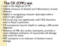 cpk lab test blood test results with normal range reference