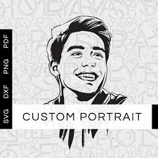 Cartoon Portrait, Custom, Personalized Portrait, Customized, My Portrait,  Your Portrait, Portrait of a Kid, Vector Drawing, Svg, Dxf, Pdf