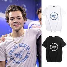And we're definitely going to eat a spoonful of it from now on. Harry Styles Enjoy Health Eat Your Honey Women T Shirt Harry Styles Merch Official Merchandise Store Big Discount