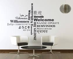 Welcome Typography Welcome Wall Sticker Welcome Wall Decal Etsy Wall Stickers Welcome Office Wall Decals Wall Sticker