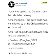 Haiti, officially the republic of haiti, is a country in the western hemisphere, located on the island of hispaniola in the greater antilles archipelago of the caribbean. Actor Terry Crews Tweets Frederick The Haitian American Facebook