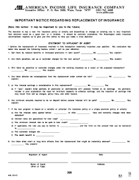 Not all life insurance is the same. Fillable Online American Income Life Insurance Company Executive Office P Fax Email Print Pdffiller