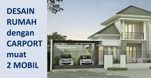 Rumah 6x10 dengan 3 kamar tidur ini, memiliki rooftop di bagian paling atas nya.seperti apa desainnya. Desain Rumah Carport 2 Mobil Garasi Rhdesainrumah
