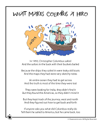 Ideas for columbus day activities. Columbus Day Kids Poems Woo Jr Kids Activities