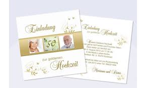 Dieser einzigartige anlass darf genau genommen nach 50 jahren ehe gefeiert werden. Einladungskarte Goldhochzeit