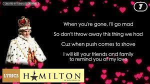 You'll remember you belong to me. 7 Hamilton You Ll Be Back Video Lyrics Youtube