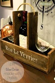 Http Www Artisbeauty Net 2016 03 Diy French Wine And Wine Glass Carrier Html Vinoplease Vinoplease Diy Wine Pallet Wine Wine Carrier