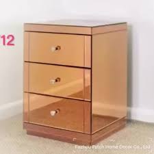 Fy12 Bedroom Furniture Night Stand Stylish Rose Gold Table 3 Chest Mirrored Side Table With Drawer Buy Mirrored Side Table With Drawer Furniture Tables Rose Gold Furniture Product On Alibaba Com