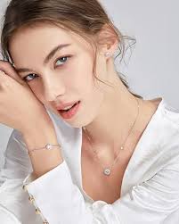 AGVANA Herz Kette Roségold, 925 Sterling Silber Doppelte Herzkette Funkelnd  Zirkonia Herz Anhänger Halskette Schmuck Geschenk für Frauen Damen,  Kettenlänge:40+5cm : Amazon.de: Fashion