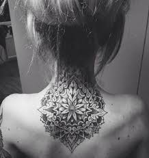 10 Beautiful Mandala Inspired Tattoos Back Of Neck Tattoo Neck Tattoo Tattoos