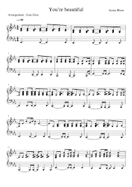 You Re Beautiful James Blunt Sheet Music For Piano Solo Musescore Com