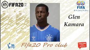 70 46 62 71 66 72. Fifa 20 Glen Kamara Look Alike In Rangers Fifa20 Pro Club Youtube