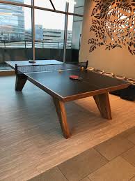 The Trigon S Splayed Legs Invoke Classic Mid Century Design And Emulate Eames Bertoia Cherner Saarinen And The Rest Modern Pool Table Modern Pools Ping Pong