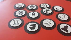Chess 3d Stickers Chess Birthday Party Favors Set Of 12 Tasarim