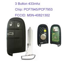 Mk330015 Original 3 Button 433mhz Smart Remote Key For Fiat With Pcf7945 Chip Keyless Go Entry M3n 40821302 Id46 Chip In 2020 Keyless Key Remote