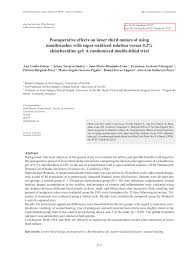 Ana garcía azcárate average rating: Pdf Postoperative Effects On Lower Third Molars Of Using Mouthwashes With Super Oxidized Solution Versus 0 2 Chlorhexidine Gel A Randomized Double Blind Trial