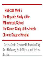 The Cancer Study At The Jewish Chronic Disease Hospital 1963 Study At The Course Hero