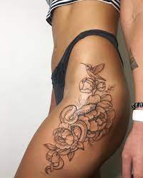 Traditional Snake Tattoo Google Search Illustration Discover And Save Your Own Pins On Pinterest Traditional Snake Hip Tattoo Thigh Tattoos Women Bad Tattoos