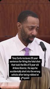 Tony Earls receives a 20 year sentence after being found guilty of  manslaughter. He says he accidentally fired shots into the wrong vehicle,  while trying to chase a robber. One of those