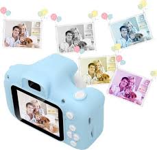 Bol Com Eggy Blauwe Kindercamera Luxe Kado Verpakking Met 32gb Sd Kaart Digitaal