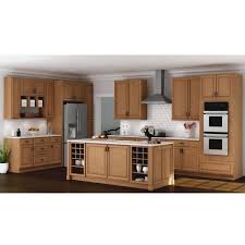 Maybe you would like to learn more about one of these? Hampton Bay Hampton Medium Oak Raised Panel Stock Assembled Pantry Kitchen Cabinet 18 In X 84 In X 24 In Kp1884 Mo The Home Depot