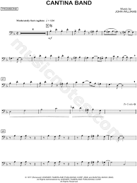 Jeopardy theme song clarinet sheet music. Cantina Band Trombone From Star Wars Sheet Music Trombone Solo In F Major Download Print Sku Mn0103987