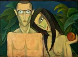 Romanesque adam and eve in platerias facade in saint james compostela. Adam Eve 1923 Victor Brauner Wikiart Org
