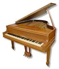 Sold Price Mahogany Story Clark Baby Grand Piano Model Pf54 Case 63 Long To Front Of Keyboard No Delamination Apparent In Sound Board No February 2 0120 10 00 Am Est