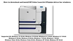 37 manuals available for free view and download How To Download And Install Hp Color Laserjet Cp3525x Driver Windows 10 8 1 8 7 Vista Xp Youtube