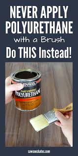 How To Spray Polyurethane With A Paint Sprayer Rather Than Applying With A Paintbrush It S Quicker Diy Furniture Projects Wood Diy Easy Woodworking Projects