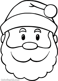 I love to make coloring pages and that is the reason we have simple coloring pages that are suitable for kids and toddlers only. Very Simple Santa Face Coloring Page Coloringall