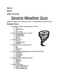 Read on for some hilarious trivia questions that will make your brain and your funny bone work overtime. Severe Weather Quiz Worksheets Teaching Resources Tpt