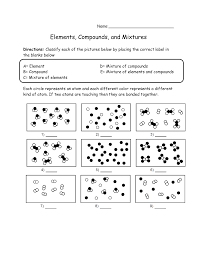Homogeneous or heterogeneous mixture or pure substance. 17 Best Images Of Elements Compounds And Mixtures Worksheet Answer Key Element Compoun Elements Compounds And Mixtures Compounds And Mixtures Biology Worksheet