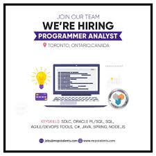 Hiring Programmer Analyst In Toronto In 2020 Staffing Company Talent Acquisition Programmer