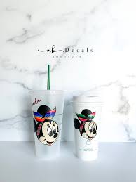 Mb Decals Boutique Mouse Serape Bandana Starbucks Reusable Hot Cold Cups Mbdecalsboutique Coffee Cup Design Starbucks Cup Art Custom Starbucks Cup
