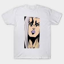 His stand, moody blues, replays past history as a 3d video recording which he and others can observe. Gray Abbacchio Jojo Bizarre Adventure Vento Aureo T Shirt Teepublic