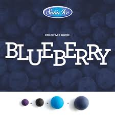 blueberry color mixing chart satin ice fondant color