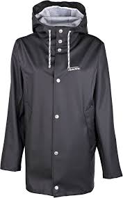 Tenson Herren Regenjacke Lang Larvik Schwarz Herren Regenjacke Regenjacke Regenmantel Herren