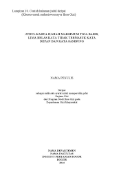 Maka sudah saatnya, kamu menyimak ratusan contoh judul skripsi yang terangkum dalam artikel 100 contoh judul skripsi kesehatan masyarakat terbaik. Ilmu Gizi Ipb On Twitter Contoh Cover Skripsi Dept Gizi Masyarakat Http T Co Wegpuu4voq
