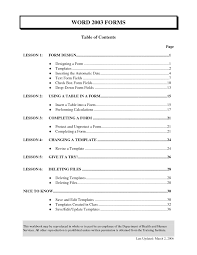 Microsoft Word Table Of Contents Template Table Of Contents Template Word Template Free Word Document